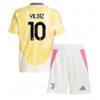 Dětský fotbalový dres Juventus Kenan Yildiz #10 2024-25 Venkovní Krátký Rukáv (+ trenýrky)